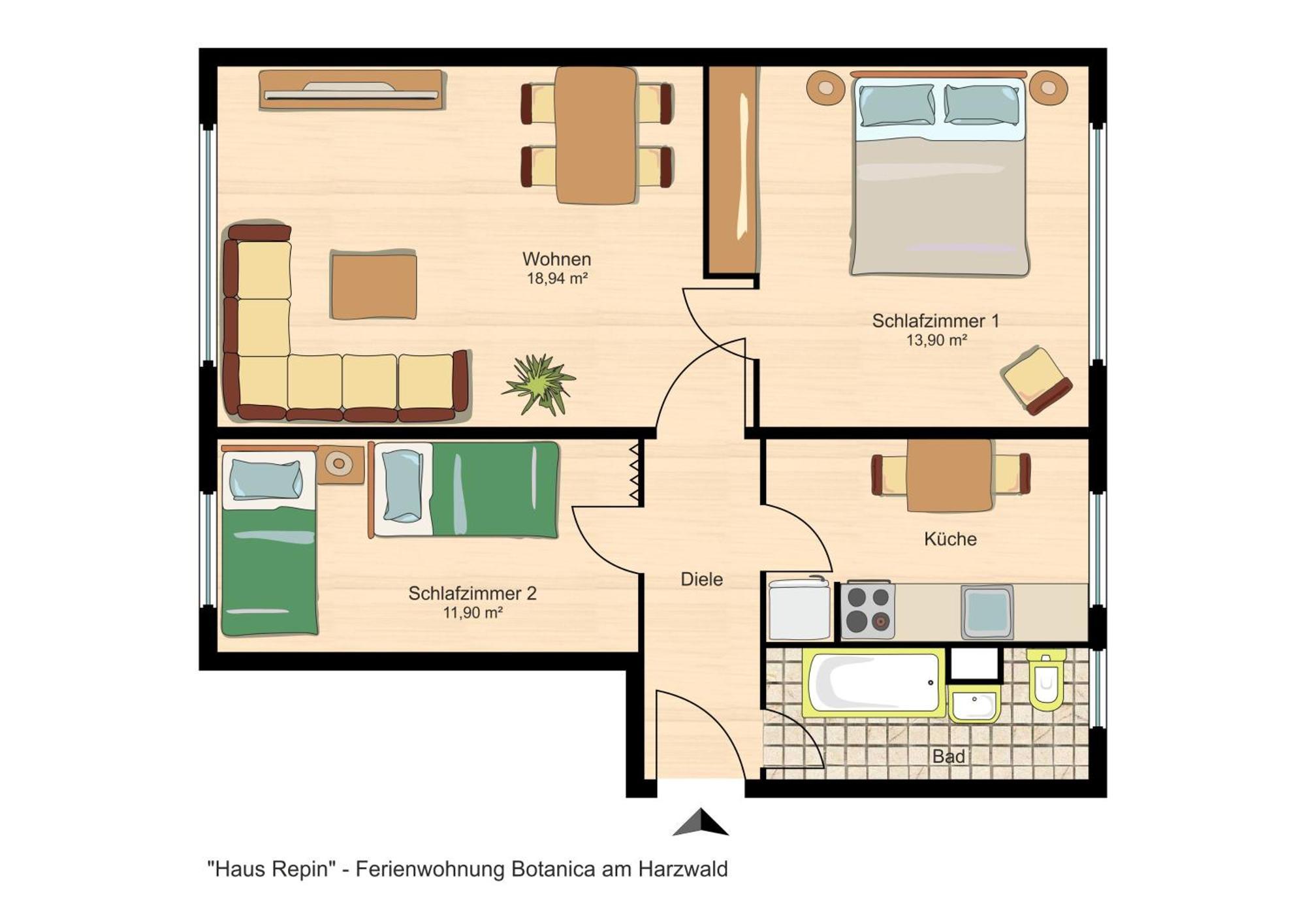 Apartamento Haus Repin Oberhof  Habitación foto